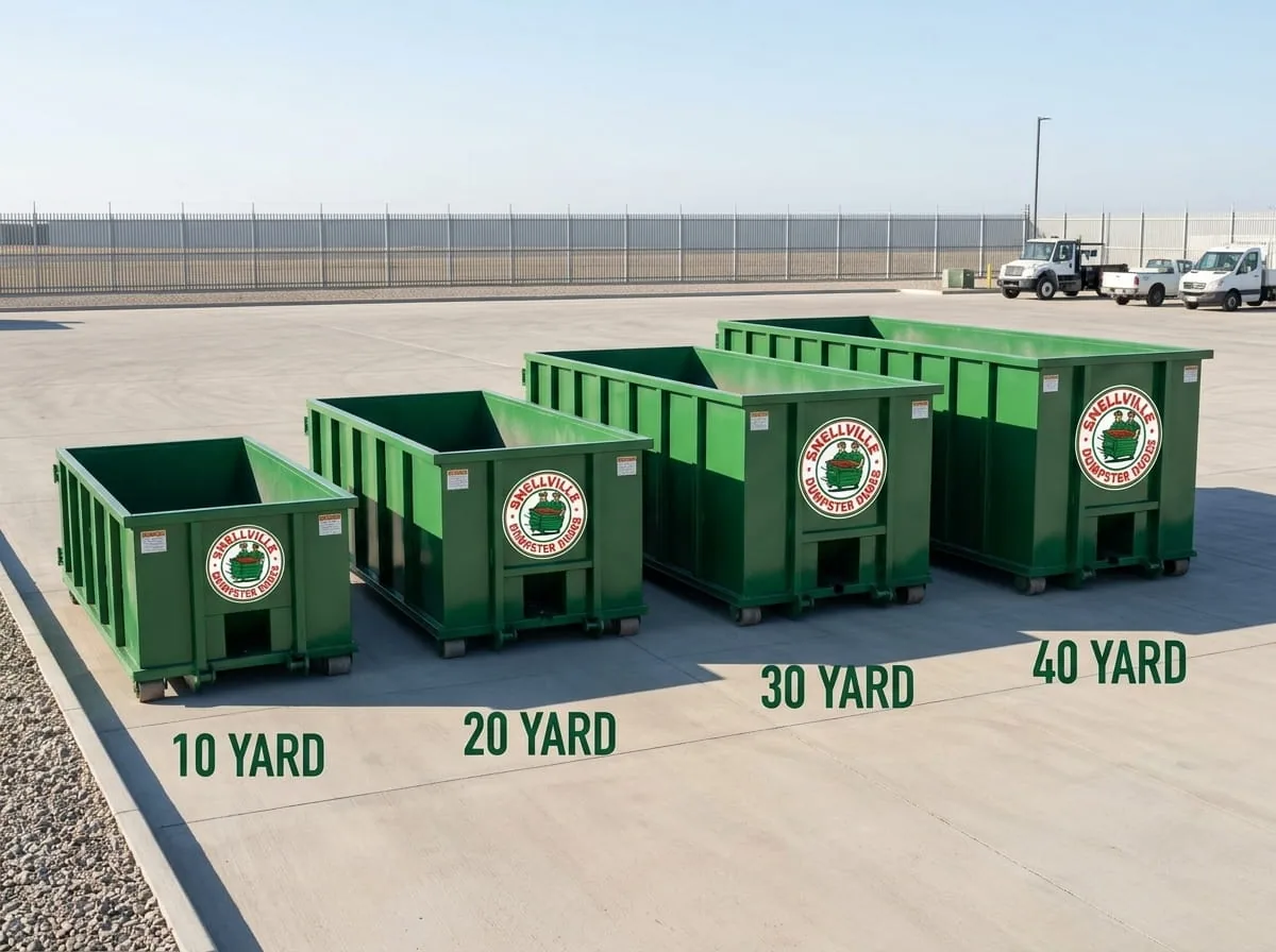 Dumpster sizes in Snellville GA Roll-off dumpster sizes available in Snellville, Georgia